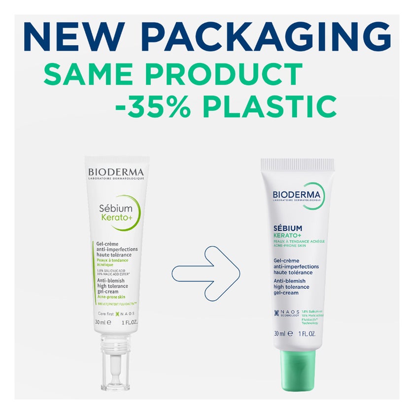 Bioderma Sebium Kerato+ Anti-Blemish High Tolerance Gel-Cream For Acne-Prone Skin 30ml