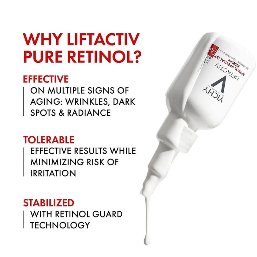Vichy Liftactiv 0.2% Pure Retinol Specialist Deep Wrinkles Face Serum 30ml