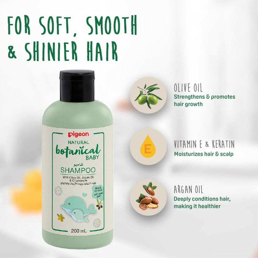 Pigeon Natural Botanical Baby Shampoo 200ml