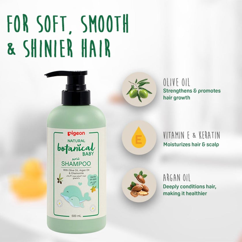 Pigeon Natural Botanical Baby Shampoo 500ml