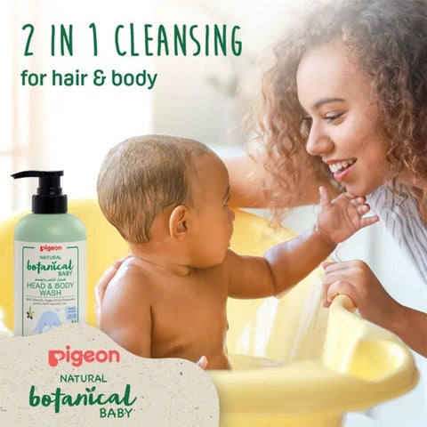 Pigeon Natural Botanical Baby Skincare Head & Body Wash - 500ml