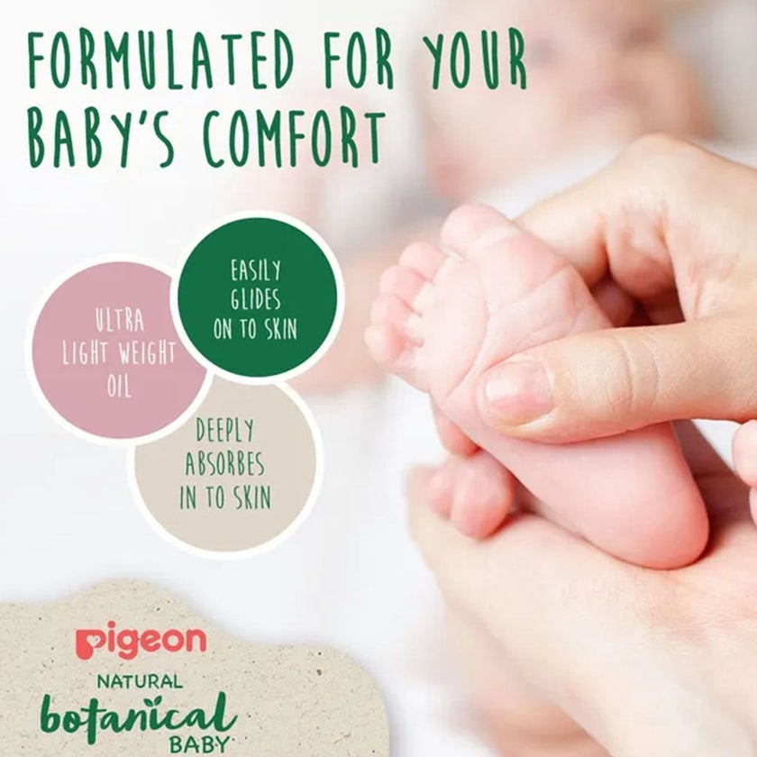 Pigeon Natural Botanical Baby Massage Oil 120ml