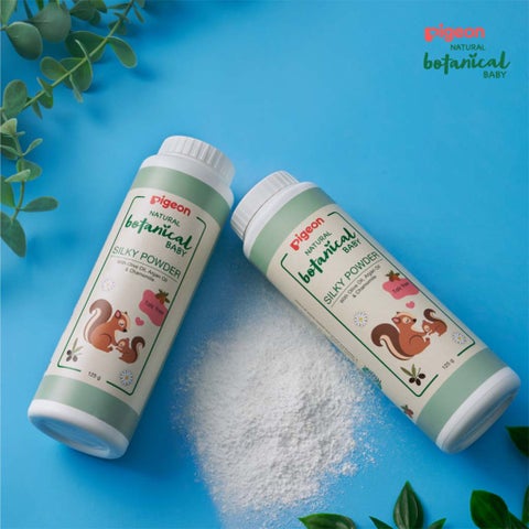 Pigeon Natural Botanical Baby Silky Talc-Free Powder - 125g