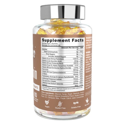 Dr Gummies Everyday Adult Multivitamin Supplement Gummies With Antioxidants, Pack of 60's