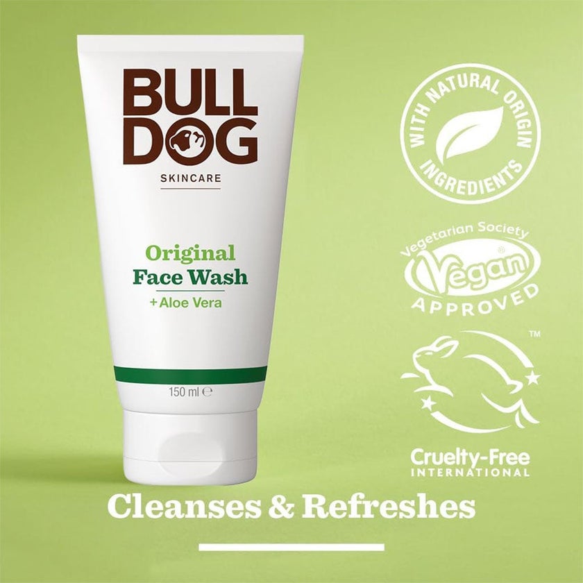 Bulldog Skincare Original Face Wash For Men With Aloe Vera 150ml