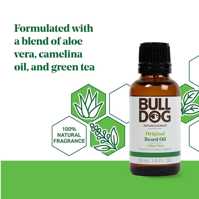 Bulldog Skincare Original Beard Oil With Aloe Vera 30ml
