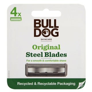 Bulldog Skincare Original Steel Blades, Pack of 4's