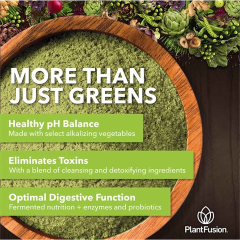 PlantFusion Organic Alkalizing Greens Fermented Superfood Powder Blend 240g