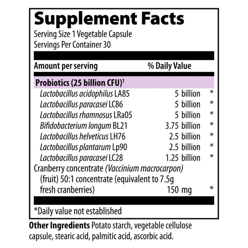 Vibrant Health U.T Probiotic Vegetarian Capsules for Urinary Health, Pack of 30's