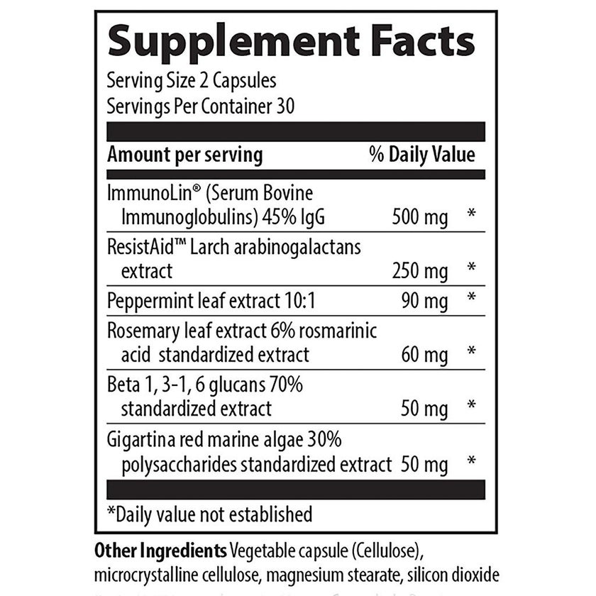 Vibrant Health Immune Defense Capsules with Red Marine Algae, Pack of 60's