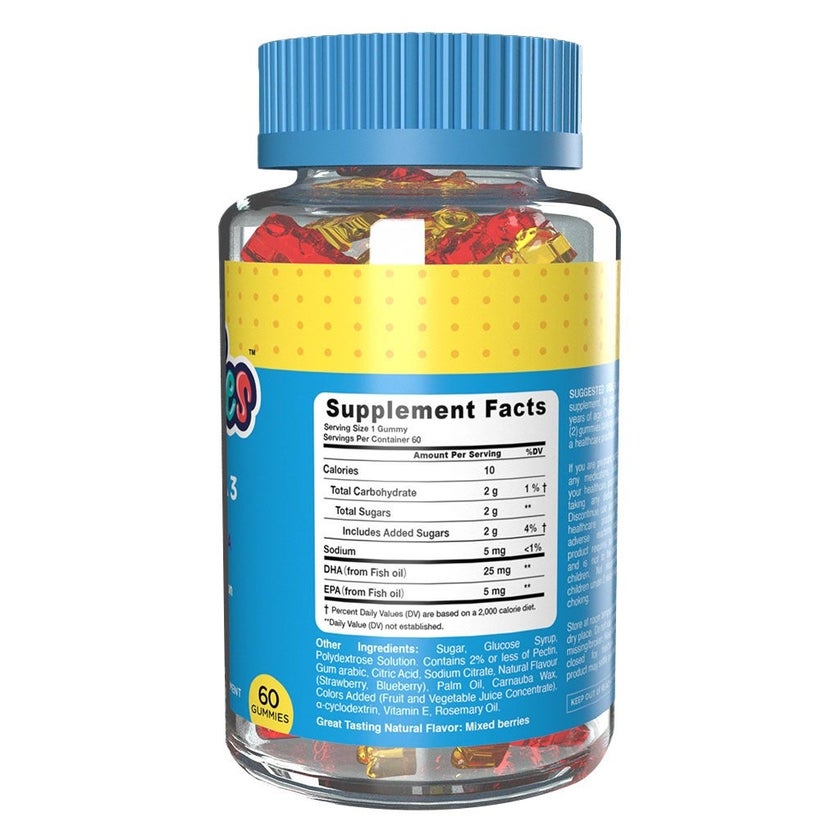 Dr. Gummies Kids Omega 3 Gummies, Pack of 60's