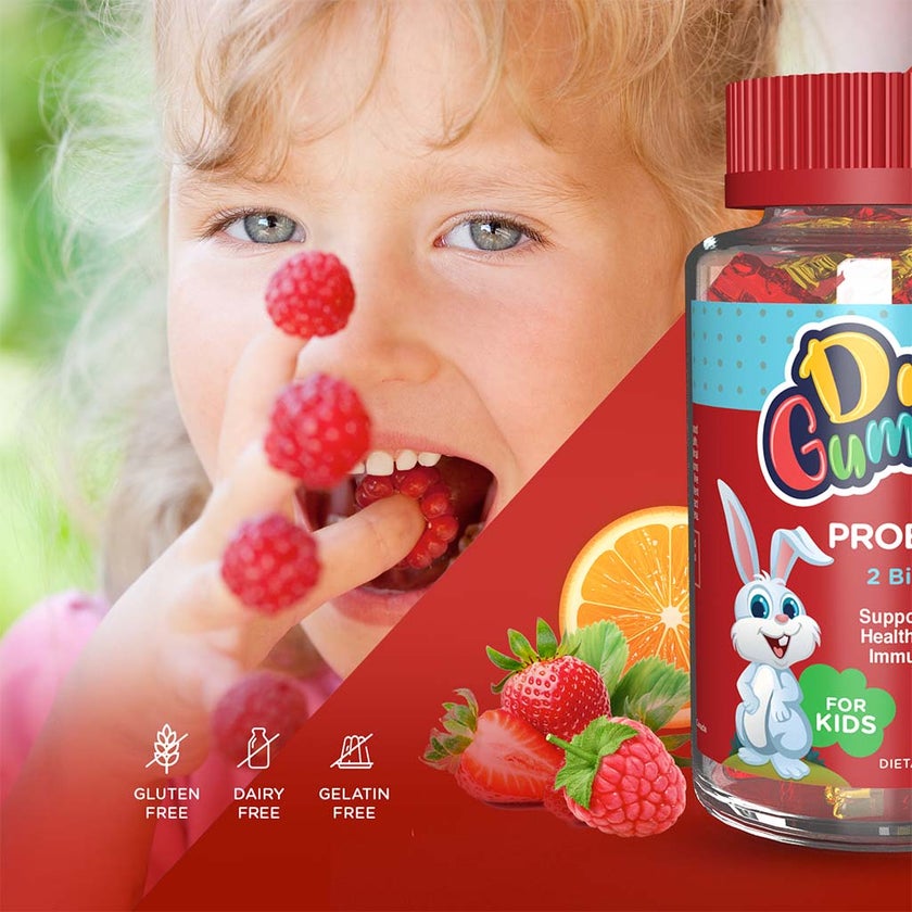 Dr. Gummies Kids Probiotic Gummies With 2 Billion CFU For Digestive Support, Pack of 60’s