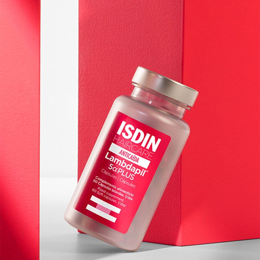 Isdin Haircare Anticaida Lambdapil 5α Plus Anti-Hair Loss Supplement Capsules, Pack of 60's