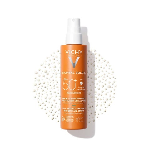Vichy Capital Soleil Cell Protect SPF 50+ Sunscreen Invisible Water Fluid Spray 200ml