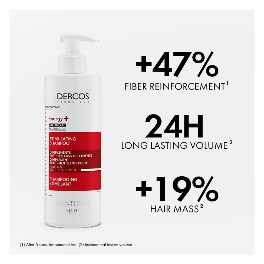 Vichy Dercos Energising & Stimulating Anti Hair Fall Shampoo 400ml