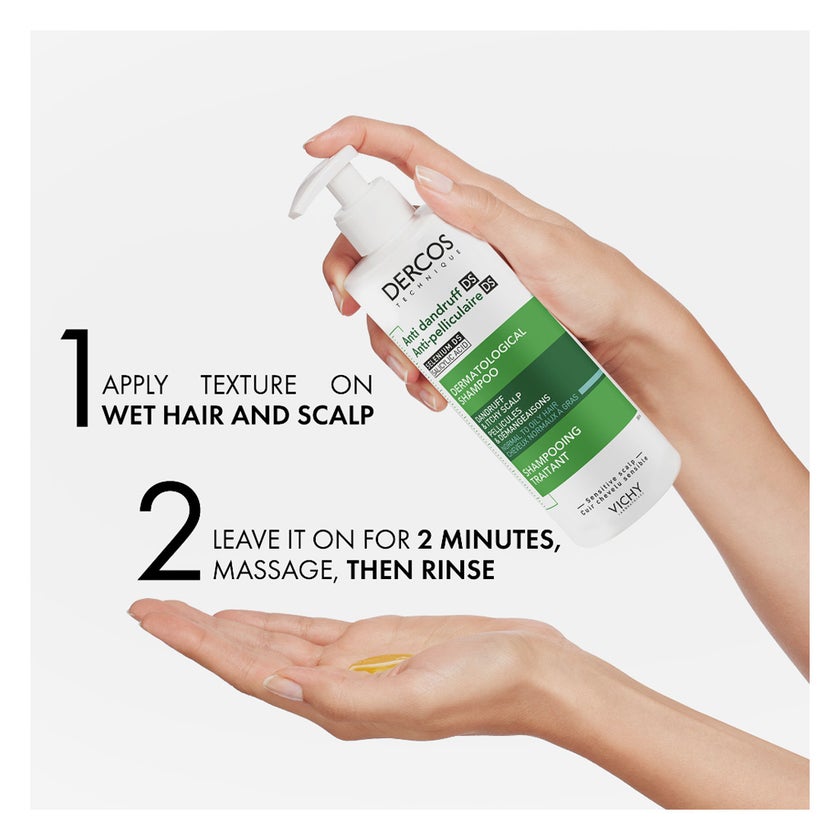 فيتشي ديركوس شامبو مضاد للقشرة مع السيلينيوم دي إس وحمض الساليسيليك لحكة فروة الرأس والشعر العادي إلى الدهني 390 مل