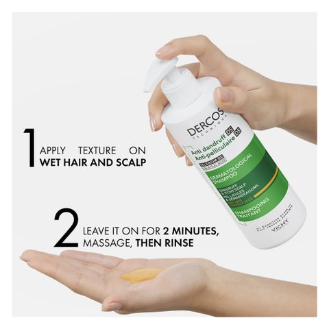 Vichy Dercos Anti-Dandruff DS Shampoo Acid For Dry Hair 390ml