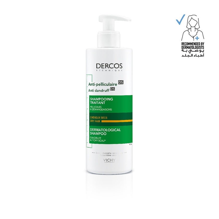 Vichy Dercos Anti-Dandruff DS Shampoo Acid For Dry Hair 390ml