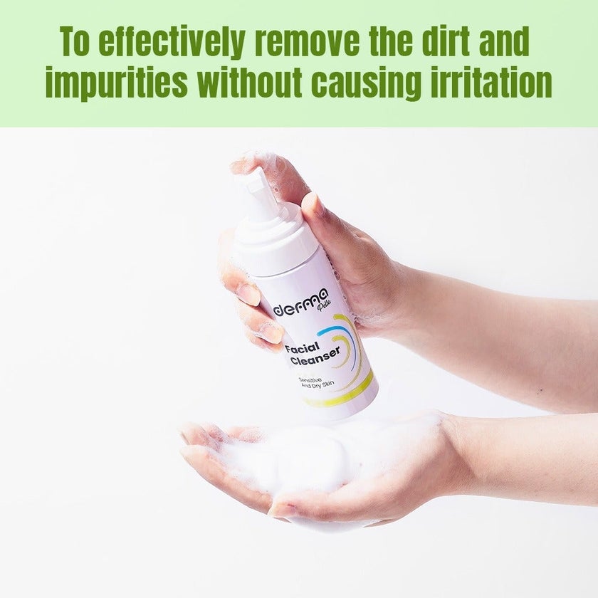 Derma Pella Facial Cleanser With Aloe Vera For Sensitive & Dry Skin 150ml