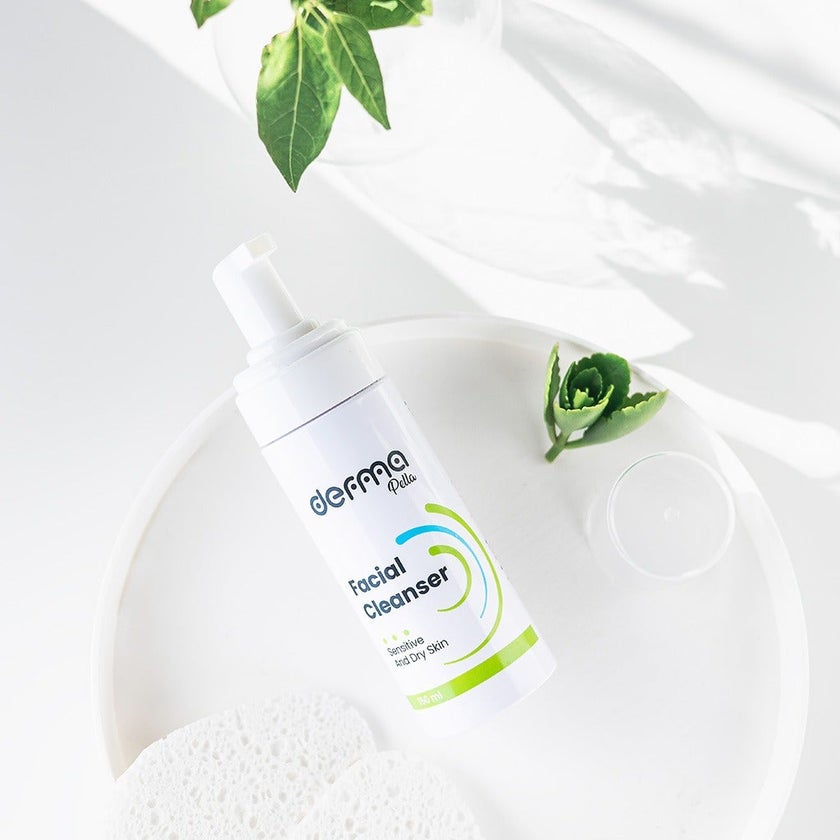 Derma Pella Facial Cleanser With Aloe Vera For Sensitive & Dry Skin 150ml