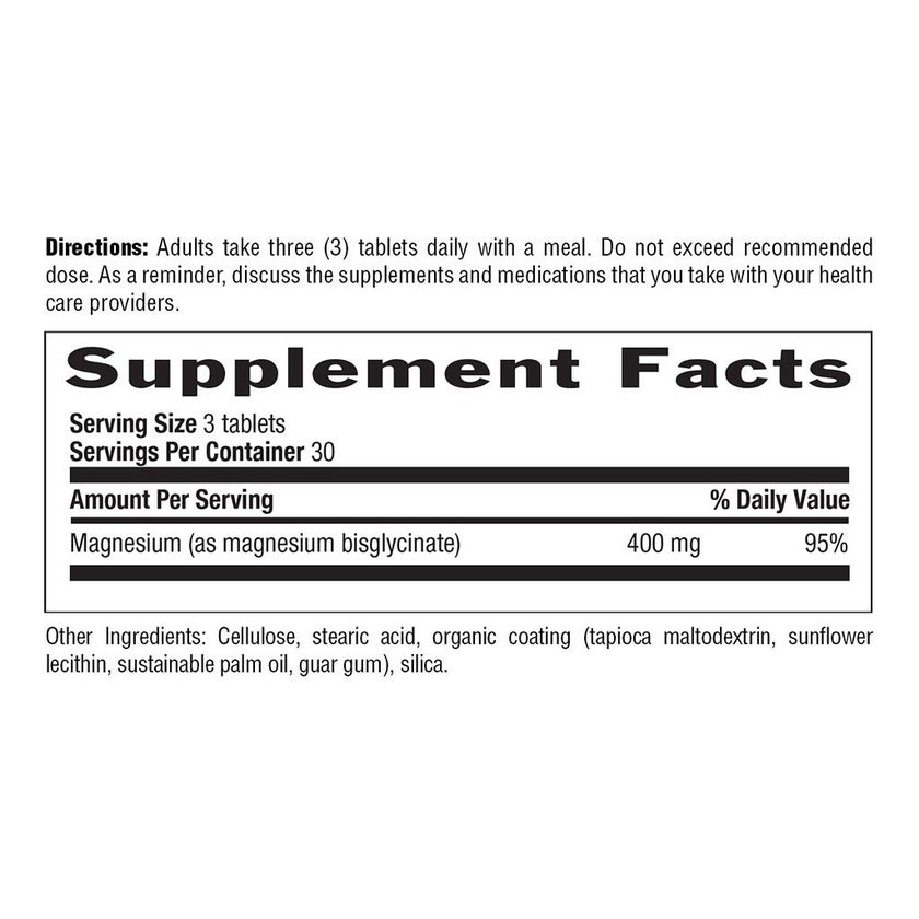 Country Life Magnesium Glycinate 400mg Tablets, Pack of 180's