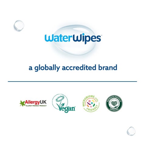 WaterWipes Plastic Free On the Go Wipes, Pack of 10 Unscented Wet Wipes