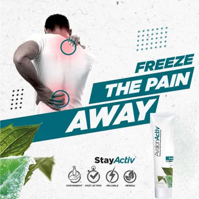Avalon Activ Cold Gel For Muscle & Joint Pain Relief 100ml