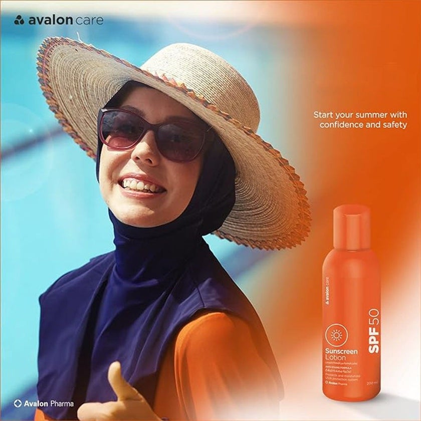 Avalon Care SPF 50 Sunscreen Lotion 200ml