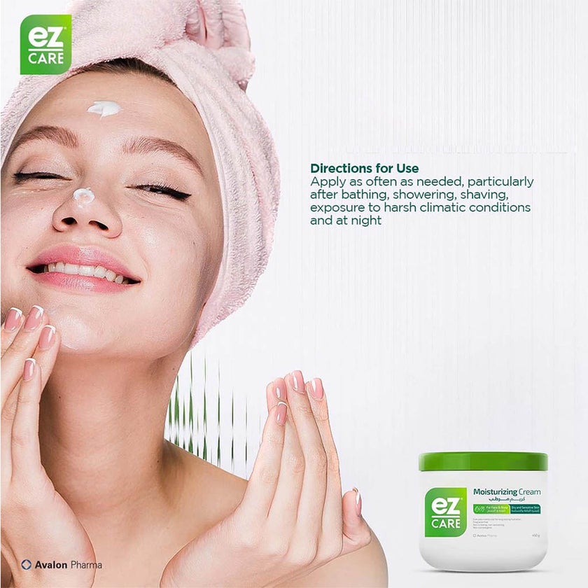 Avalon Ez Care Moisturizing Cream, Face & Body Moisturizer For Dry & Sensitive Skin 450g