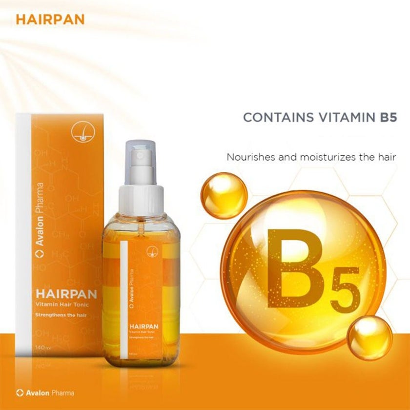 Avalon Hairpan Vitamin Hair Tonic Spray With Dexpanthenol For Damaged Hair 140ml