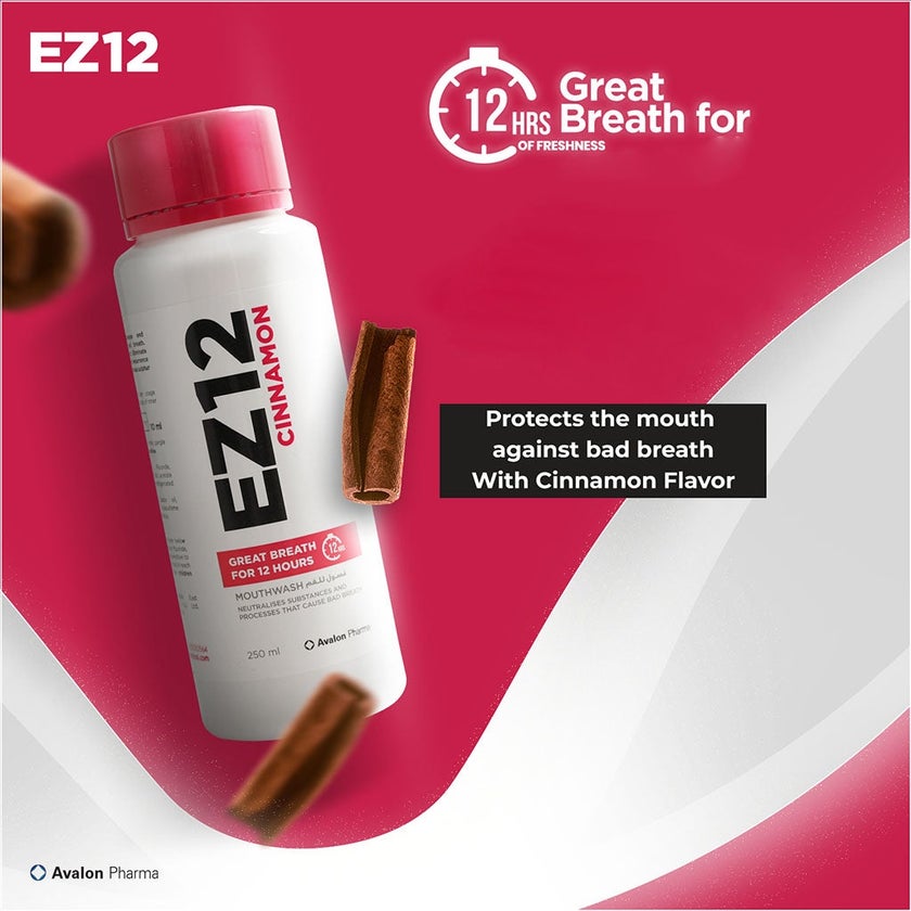 Avalon Ez12 Cinnamon Mouthwash For Pleasant Breath 250ml