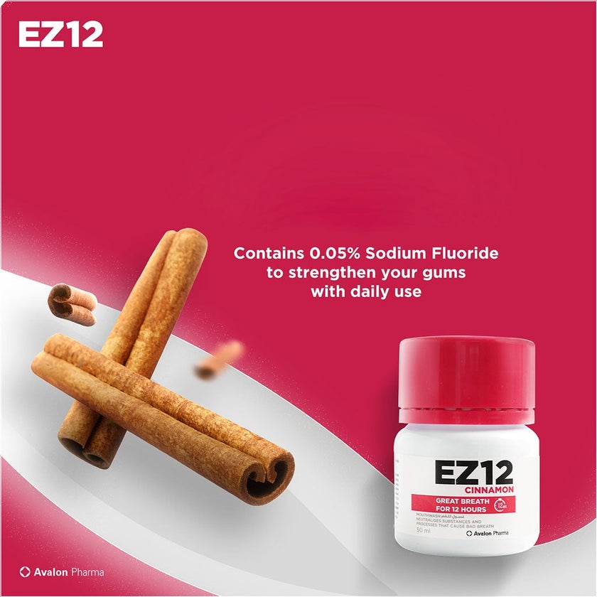 Avalon Ez12 Cinnamon Mouthwash For Pleasant Breath 50ml
