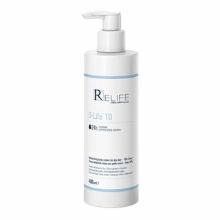 Relife U-Life 10 Moisturising Body Cream With 10% Urea For Dry Skin 400ml
