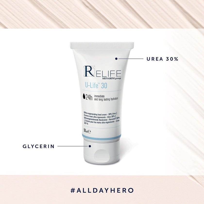 Relife U-Life 30 Ultra Regenerating Hand Cream With 30% Urea 50ml 
