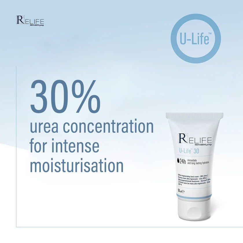Relife U-Life 30 Ultra Regenerating Hand Cream With 30% Urea 50ml 