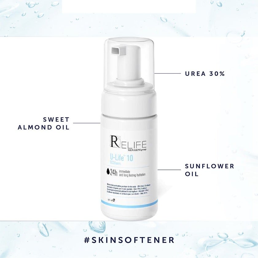 Relife U-Life 30 Keratolytic & Moisturizing Ecofoam With 30% Urea For Very Dry Skin 50ml 