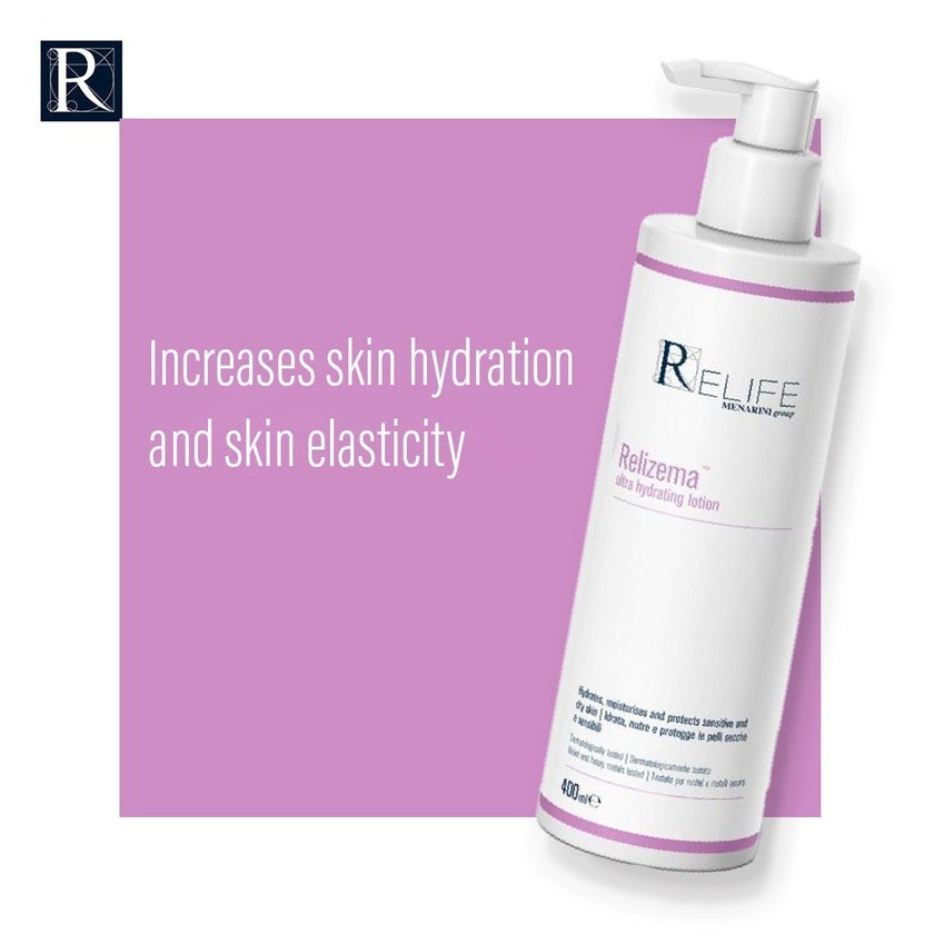 Relife Relizema Ultra Hydrating Lotion For Adults & Children With Dry, Sensitive & Eczema Prone Skin 400ml