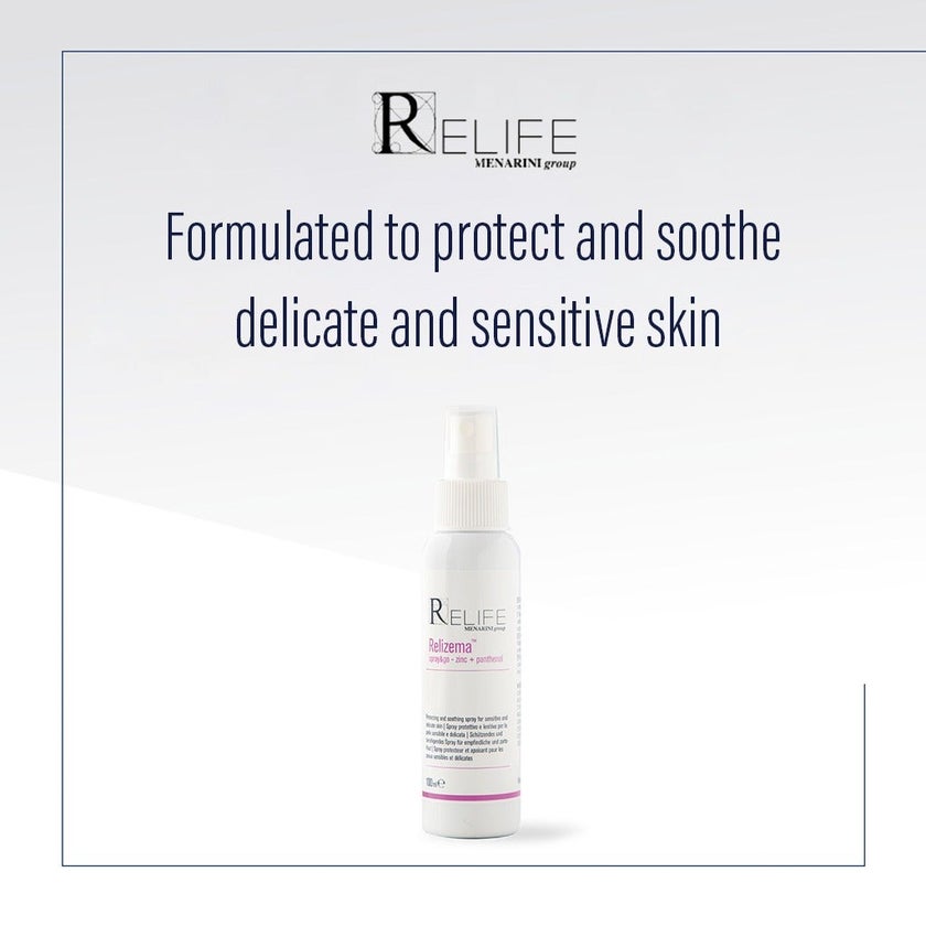 Relife Relizema Anti Redness Spray & Go With Zinc & Panthenol For Sensitive Skin 100ml