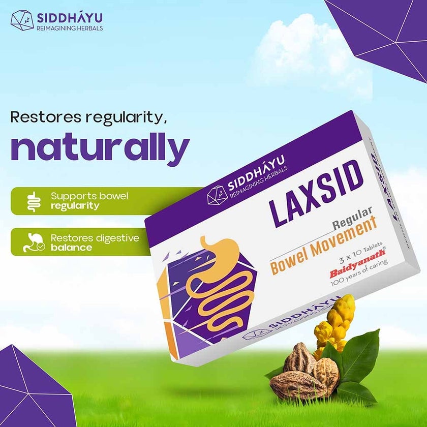 Siddhayu Laxsid Tablets For Constipation Relief, Pack of 30’s
