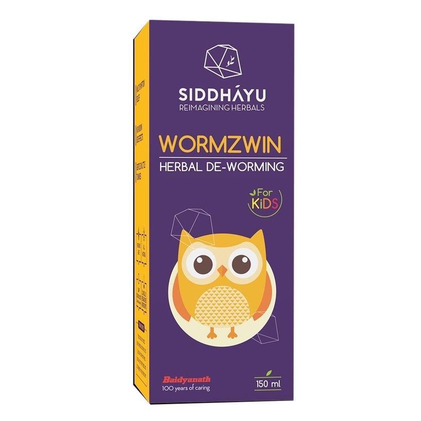Siddhayu Wormzwin Herbal Deworming Fruit Flavored Syrup For Kids 150ml