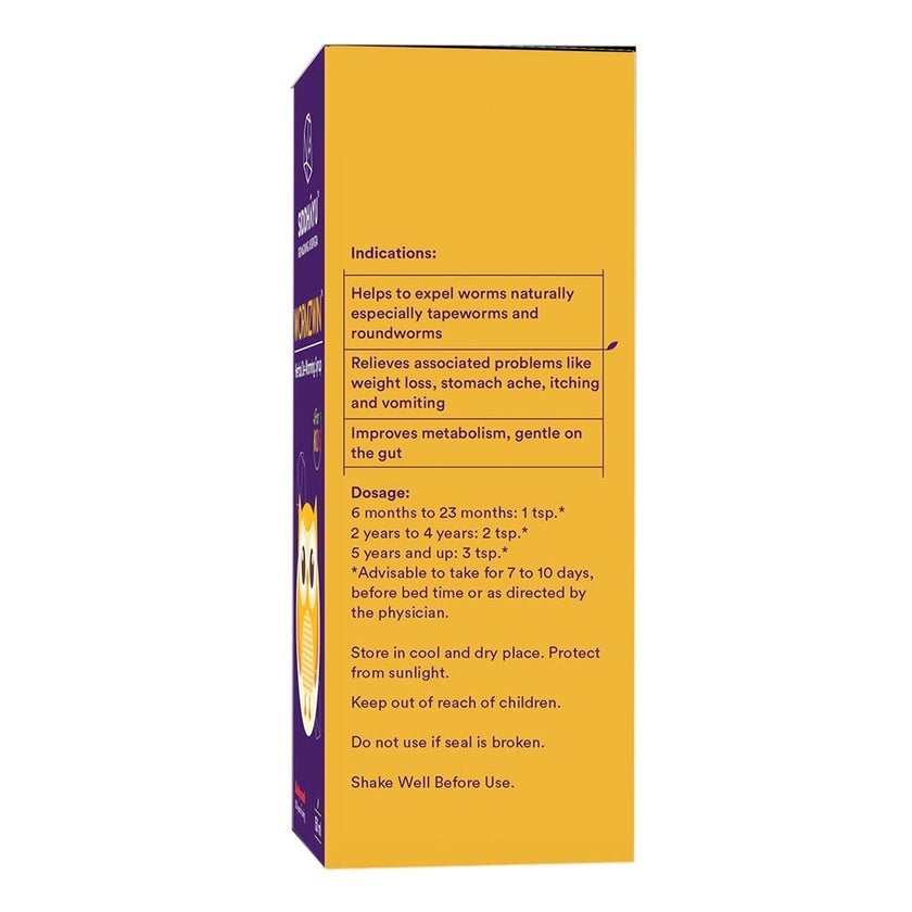 Siddhayu Wormzwin Herbal Deworming Fruit Flavored Syrup For Kids 150ml