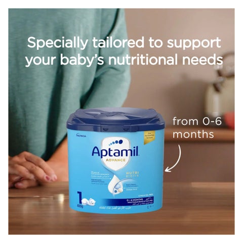 Aptamil Advance Stage 1 Palm Oil Free Baby Milk Formula For 0 To 6 Months 400g 