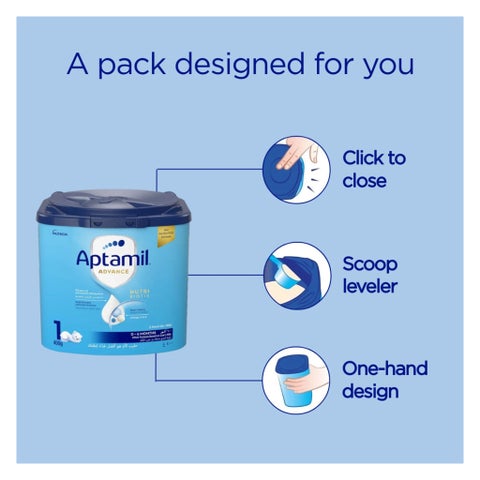 Aptamil Advance Stage 1 Palm Oil Free Baby Milk Formula For 0 To 6 Months 400g 