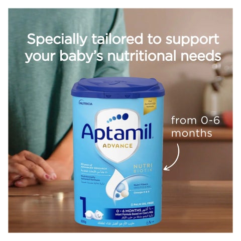Aptamil Advance Stage 1 Palm Oil Free Baby Milk Formula For 0 To 6 Months 800g 