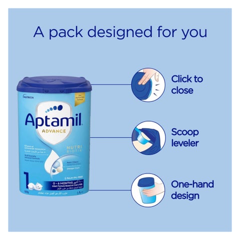 Aptamil Advance Stage 1 Palm Oil Free Baby Milk Formula For 0 To 6 Months 800g 