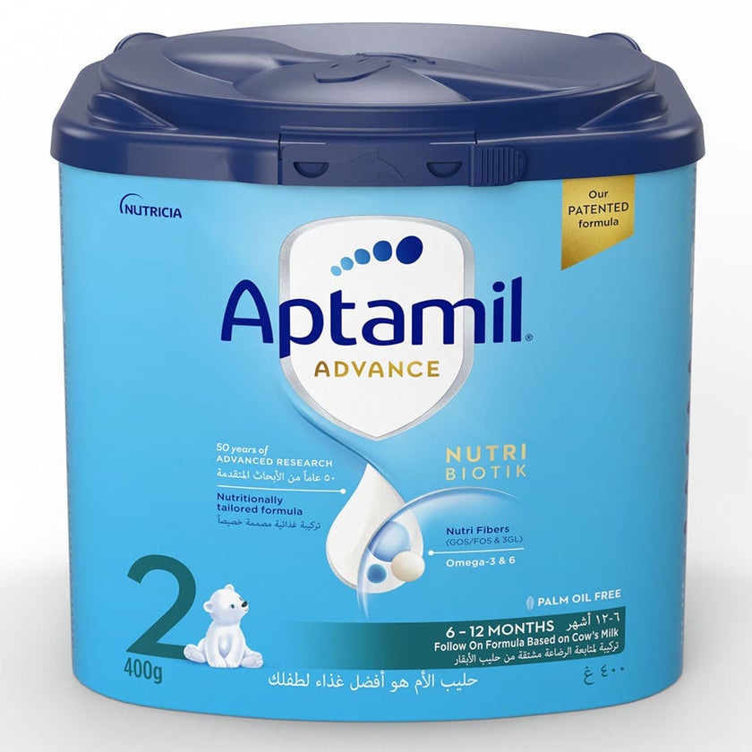 Aptamil Advance Stage 2 Palm Oil Free Infant Milk Formula For 6 To 12 Months 400g 