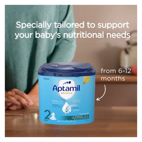 Aptamil Advance Stage 2 Palm Oil Free Infant Milk Formula For 6 To 12 Months 400g 