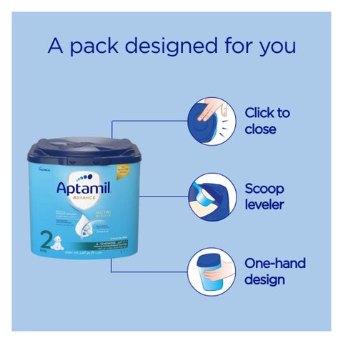 Aptamil Advance Stage 2 Palm Oil Free Infant Milk Formula For 6 To 12 Months 400g 