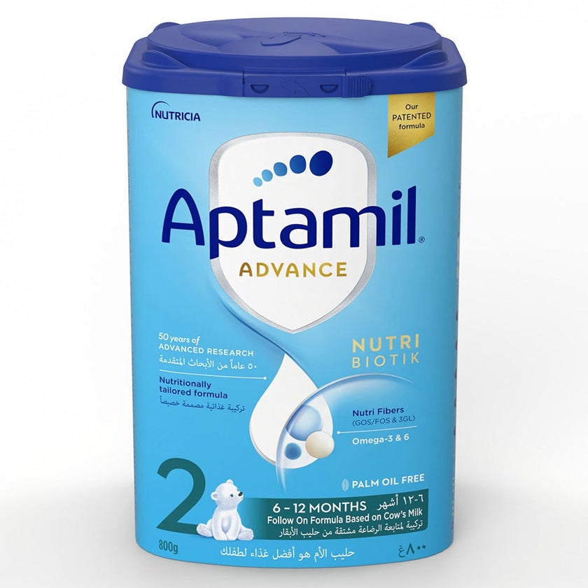 Aptamil Advance Stage 2 Palm Oil Free Infant Milk Formula For 6 To 12 Months 800g 