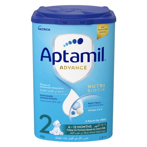 Aptamil Advance Stage 2 Palm Oil Free Infant Milk Formula For 6 To 12 Months 800g 